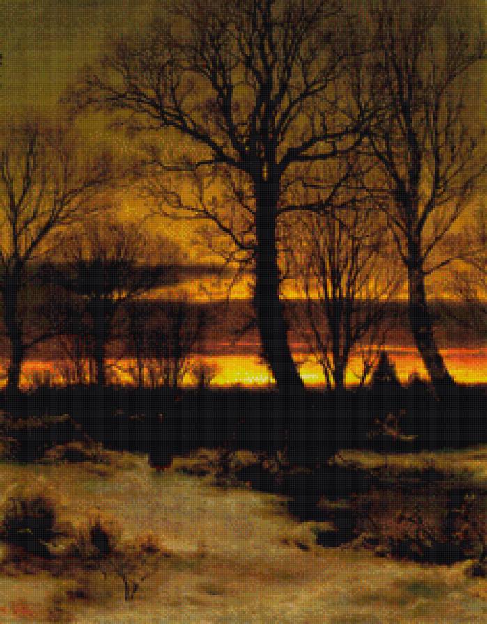 Закат - пейзаж, закат - предпросмотр