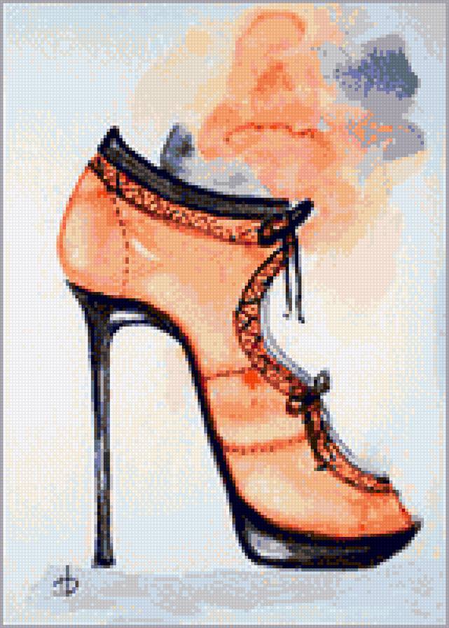 серия "каблучок" - туфелька, каблучок, стиль, обувь - предпросмотр