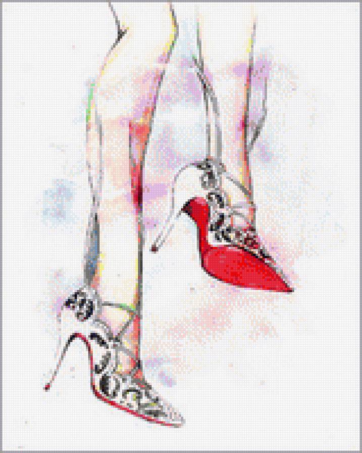 серия "каблучок" - каблучок, стиль, туфелька, обувь - предпросмотр