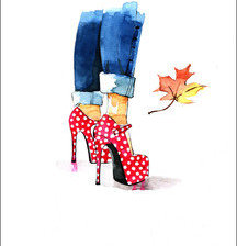 Схема вышивки «серия "каблучок"»