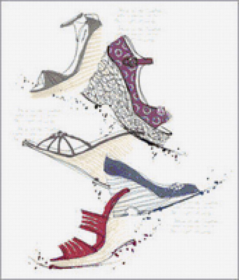 серия "каблучок" - обувь, стиль, туфелька, каблучок - предпросмотр