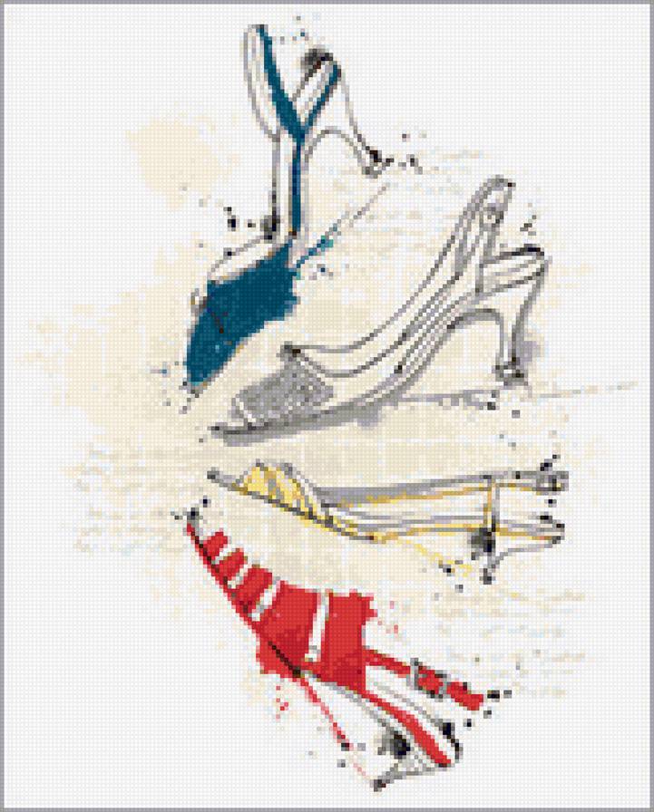 серия "каблучок" - каблучок, туфелька, стиль, обувь - предпросмотр