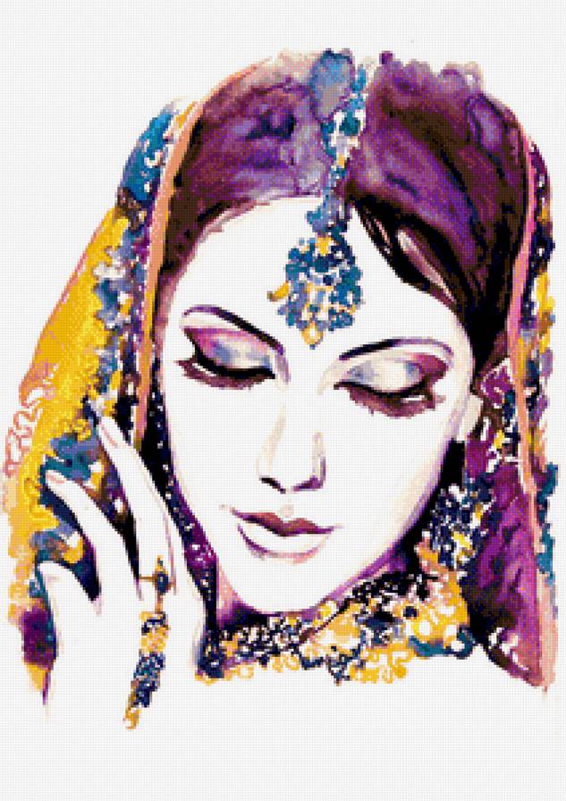 "женский образ" - живопись, портрет, девушка - предпросмотр