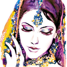 Схема вышивки «"женский образ"»