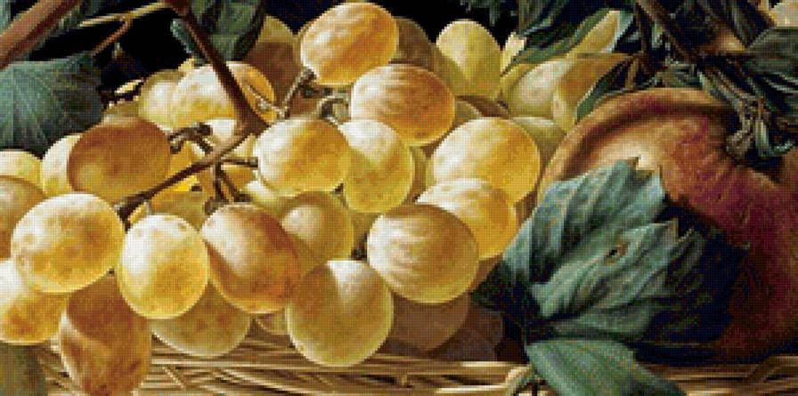 Сочный виноград - виноград, ягоды, фрукты, панель, панно, для кухни, натюрморт - предпросмотр