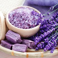 Схема вышивки «Морская соль с лавандой»