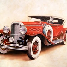 Схема вышивки «Ретро автомобиль»