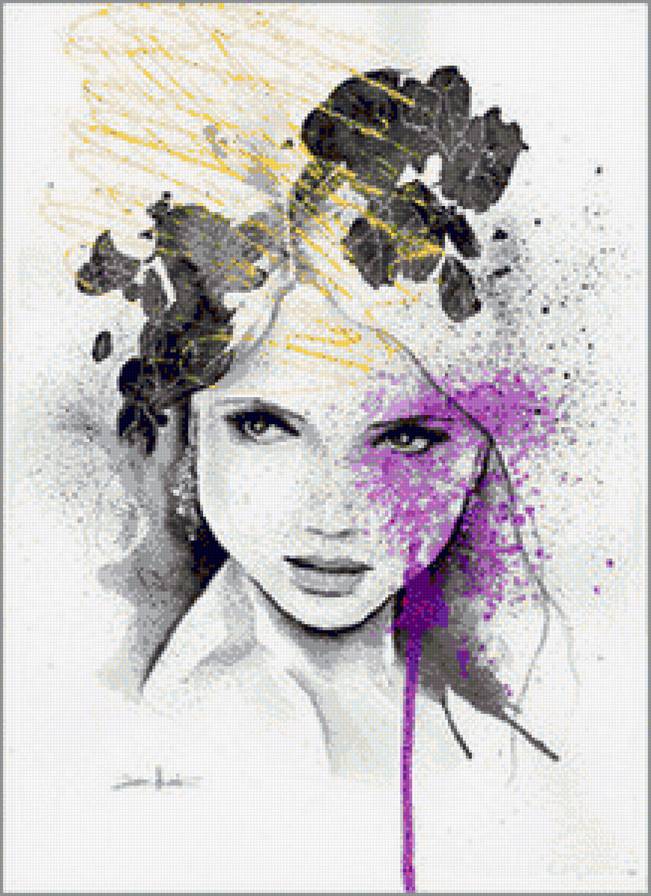 "женский образ" - живопись, портрет, девушка - предпросмотр