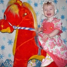 Схема вышивки «Аня на коне»