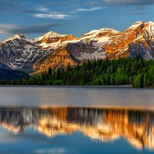 Схема вышивки «горы»