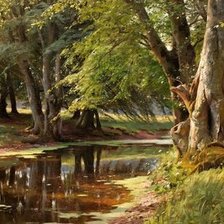 Схема вышивки «Лесной ручей»