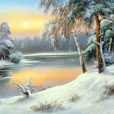 Схема вышивки «пейзаж»