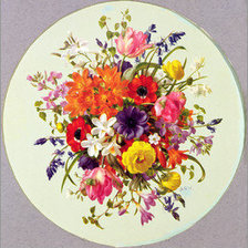 Схема вышивки «яркий букет»