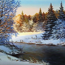 Схема вышивки «весенний поток»