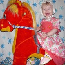 Схема вышивки «аня на коне»