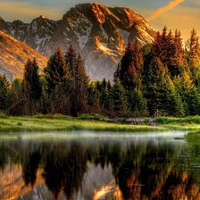 Схема вышивки «пейзаж»