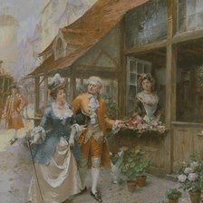 Схема вышивки «по стар. улице»