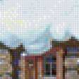 Предпросмотр схемы вышивки «деревенский пейзаж, зима» (№1169095)