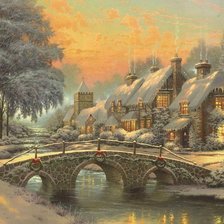 Схема вышивки «зима»