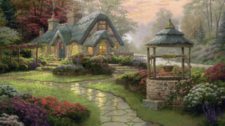 дивный сад - сад, домик - предпросмотр