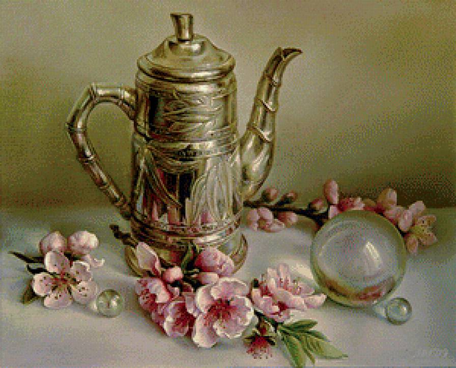 Натюрморт - вышивка крестом - предпросмотр