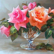 Схема вышивки «Розы»