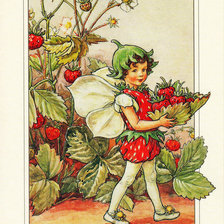 Схема вышивки «Земляничная фея»