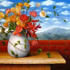 Схема вышивки «цветы»