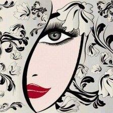 Схема вышивки «ROSTRO CHIC 2 10 COLORES»