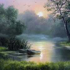 Схема вышивки «пейзаж»