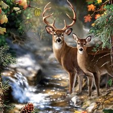 Схема вышивки «Сказочный пейзаж»