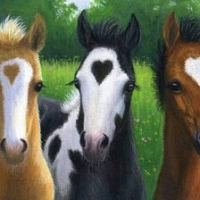 Схема вышивки «Коне на любовта»