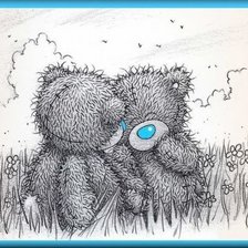 Схема вышивки «мишки»