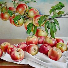 Схема вышивки «яблочки молодильные»