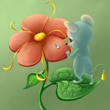 Схема вышивки «Мышонок»