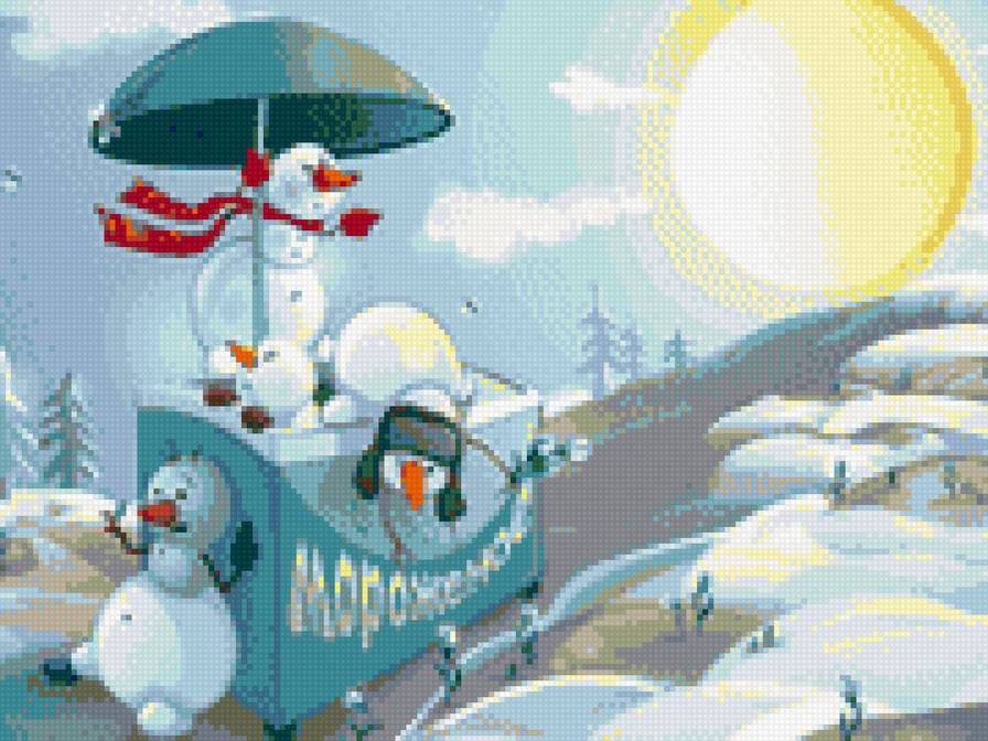 первые подснежники - подснежники, снеговики, мороженое - предпросмотр