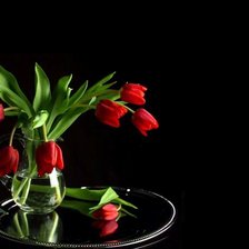 Схема вышивки «тюльпаны 2»