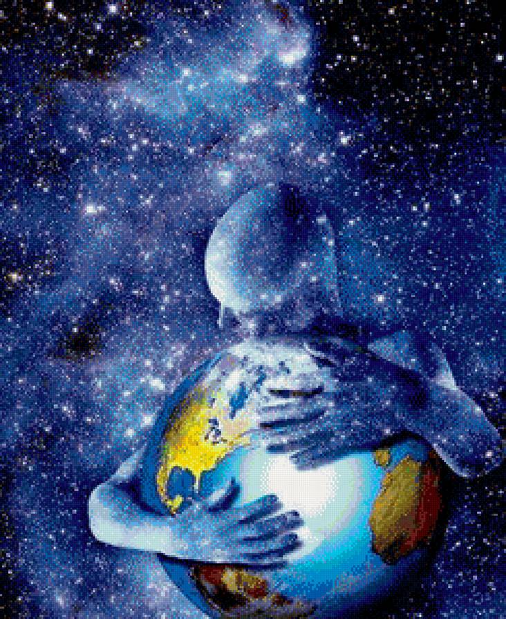 наша планета - космос, планета, человек - предпросмотр