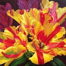 Схема вышивки «Пёстрый букетик»