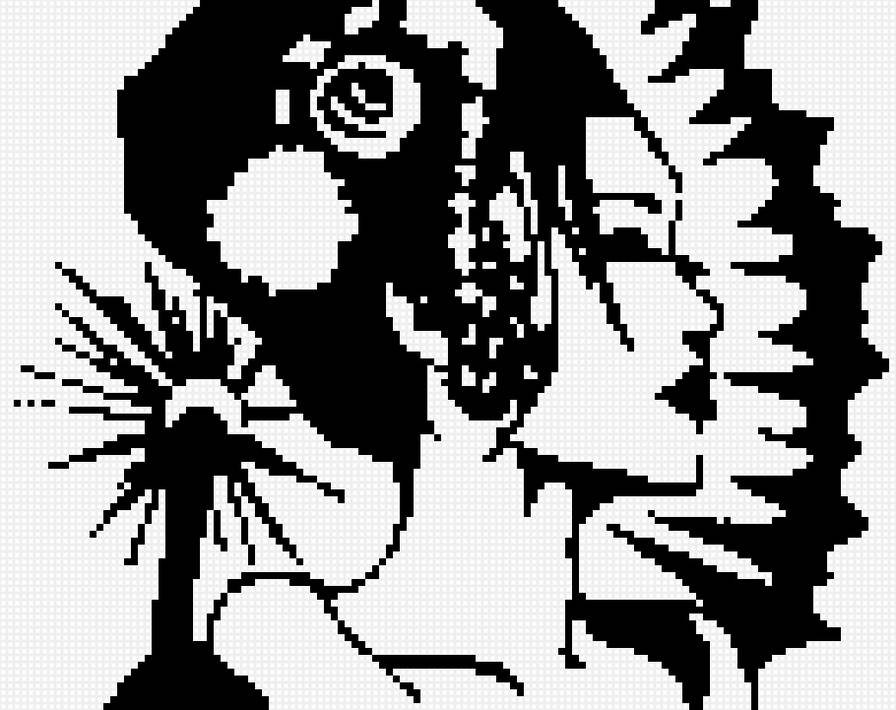 Гейша - япония, девушка, монохром, гейша - предпросмотр