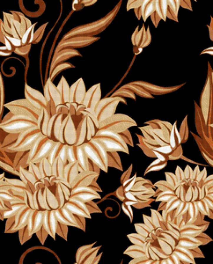 Цветы - роспись, узор, цветы - предпросмотр