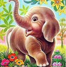 Схема вышивки «слоненок»