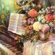 Схема вышивки «orange royal»