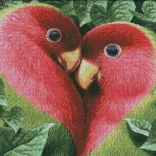 Схема вышивки «птички»