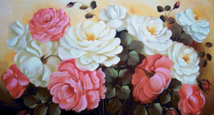 Розы - цветы, роза, цветок, букет - предпросмотр