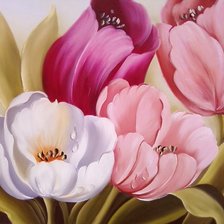 Схема вышивки «Тюльпаны»