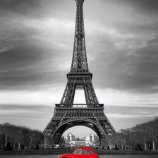 Схема вышивки «Париж ч-б»