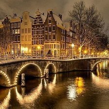 Схема вышивки «Ночной город»