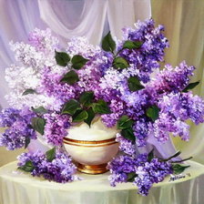 Схема вышивки «Букет сирени»