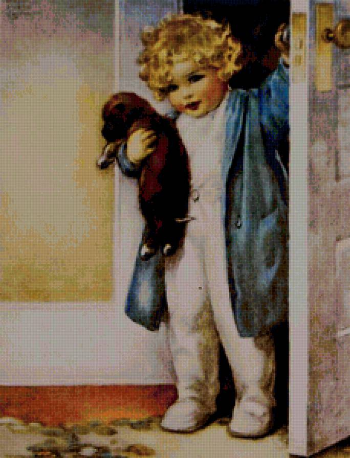 серия1 - дружба, малыш, собака, открытка, дети, любовь - предпросмотр